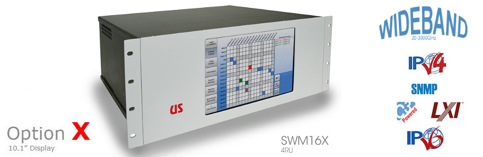 SWM16X SWM16Xi modular matrix 16x16 4x16 wideband L-Band matrix system